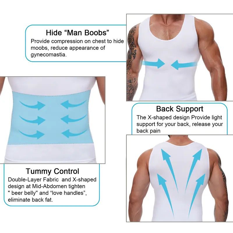 Men Body-shaping Compression Shirts