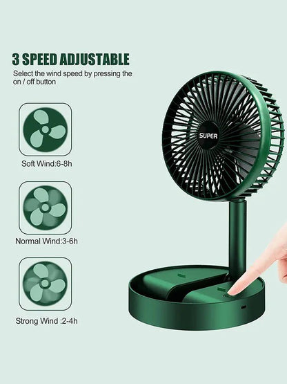 Special Retractable USB Rechargeable Fan